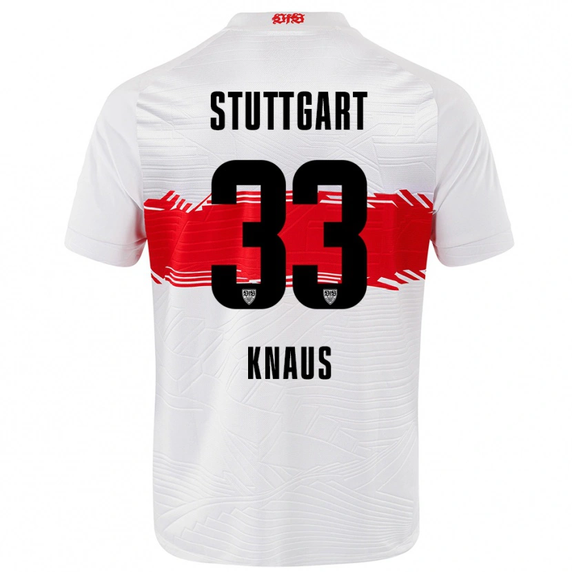 Danxen Enfant Maillot Jessica Knaus #33 Blanc Rouge Tenues Domicile 2025/26 T-Shirt