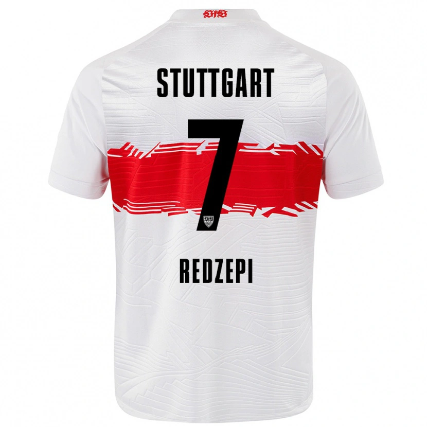 Danxen Enfant Maillot Dafina Redzepi #7 Blanc Rouge Tenues Domicile 2025/26 T-Shirt