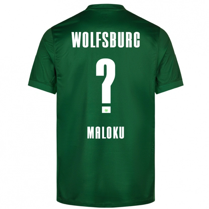 Danxen Enfant Maillot Enuar Maloku #0 Vert Blanc Tenues Domicile 2025/26 T-Shirt