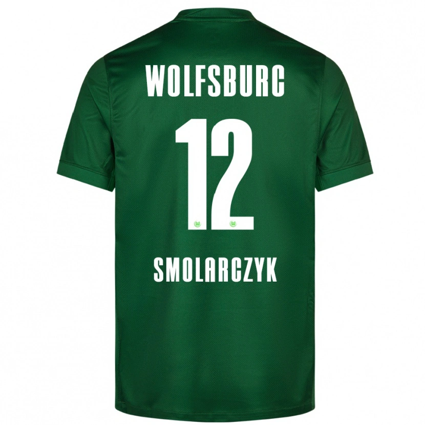 Danxen Enfant Maillot Nelly Smolarczyk #12 Vert Blanc Tenues Domicile 2025/26 T-Shirt