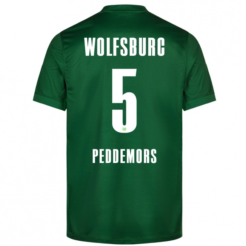 Danxen Enfant Maillot Ella Peddemors #5 Vert Blanc Tenues Domicile 2025/26 T-Shirt