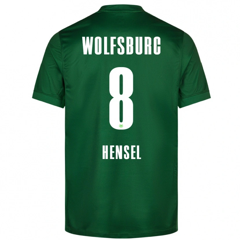 Danxen Enfant Maillot Pharell Hensel #8 Vert Blanc Tenues Domicile 2025/26 T-Shirt