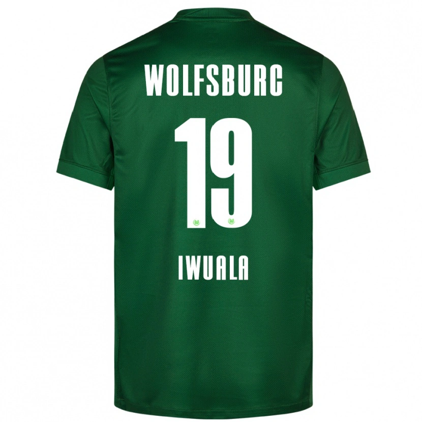 Danxen Enfant Maillot Chisom Iwuala #19 Vert Blanc Tenues Domicile 2025/26 T-Shirt