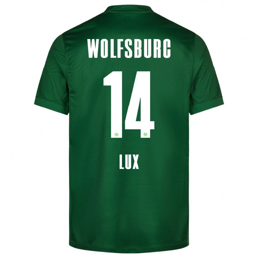 Danxen Enfant Maillot Finn-Marco Lux #14 Vert Blanc Tenues Domicile 2025/26 T-Shirt