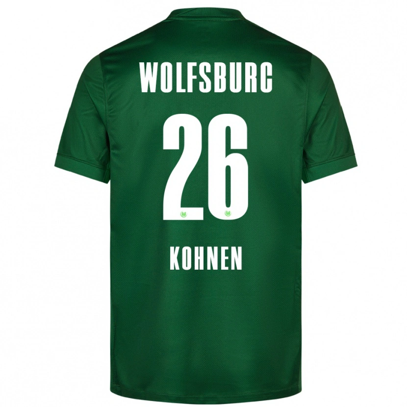 Danxen Enfant Maillot Ben Kohnen #26 Vert Blanc Tenues Domicile 2025/26 T-Shirt