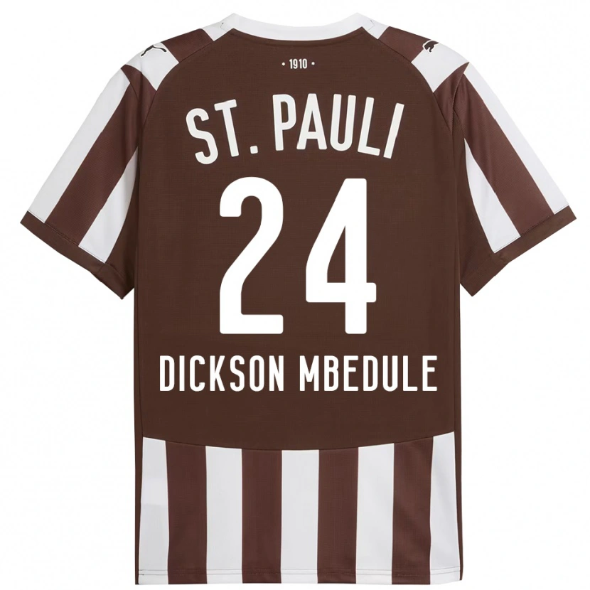 Danxen Enfant Maillot Amani Dickson Mbedule #24 Café Blanc Tenues Domicile 2025/26 T-Shirt