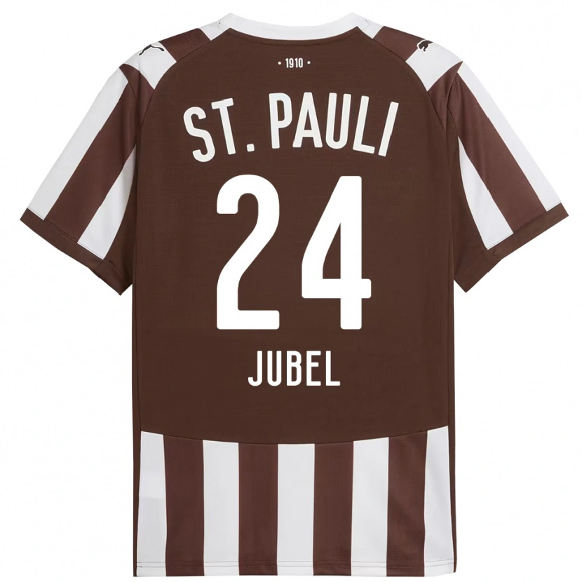 Danxen Enfant Maillot Lina Jubel #24 Café Blanc Tenues Domicile 2025/26 T-Shirt