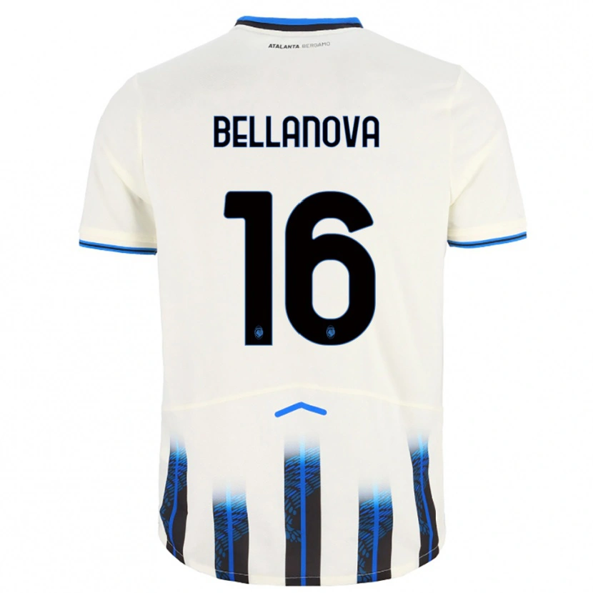 Danxen Enfant Maillot Raoul Bellanova #16 Blanc Bleu Tenues Extérieur 2025/26 T-Shirt