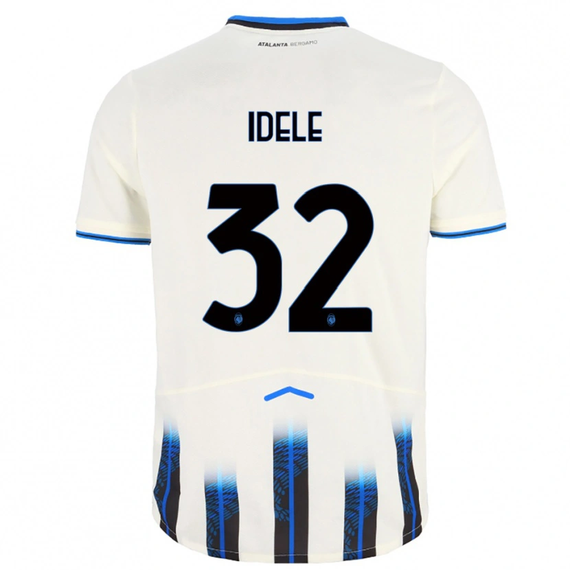 Danxen Enfant Maillot Javison Idele #32 Blanc Bleu Tenues Extérieur 2025/26 T-Shirt