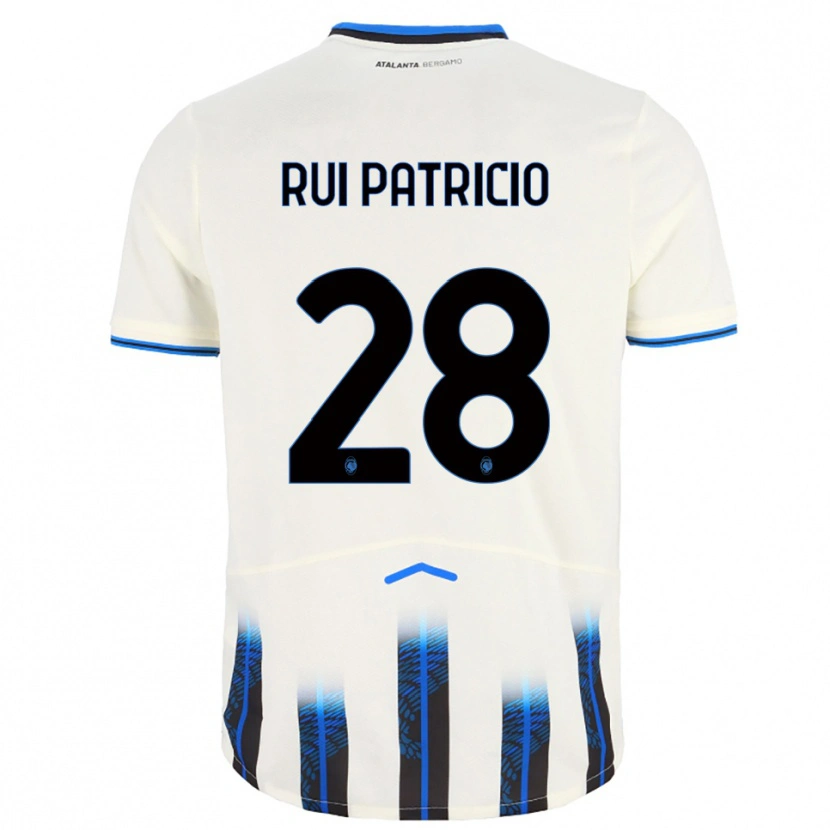 Danxen Enfant Maillot Rui Patricio #28 Blanc Bleu Tenues Extérieur 2025/26 T-Shirt