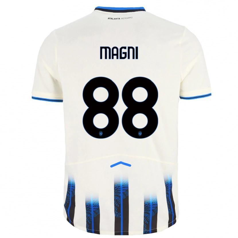 Danxen Enfant Maillot Gloria Magni #88 Blanc Bleu Tenues Extérieur 2025/26 T-Shirt