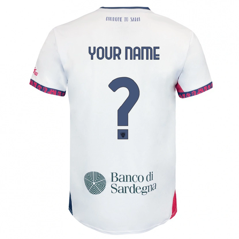 Danxen Enfant Maillot Votre Nom #0 Blanc Marine Rouge Tenues Extérieur 2025/26 T-Shirt