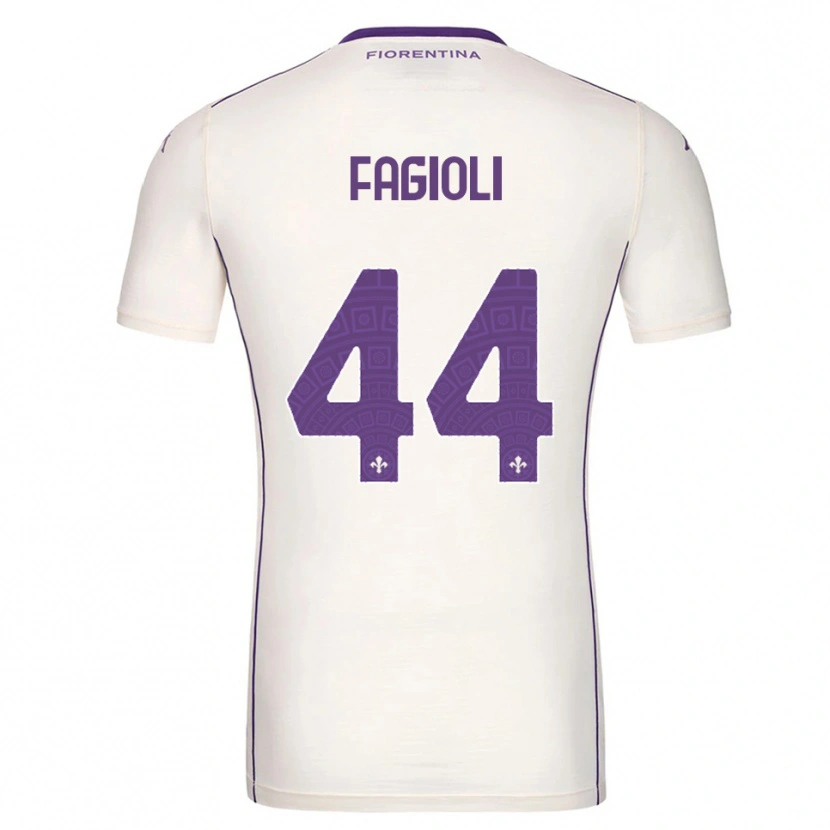 Danxen Enfant Maillot Nicolò Fagioli #44 Blanc Violet Rouge Tenues Extérieur 2025/26 T-Shirt
