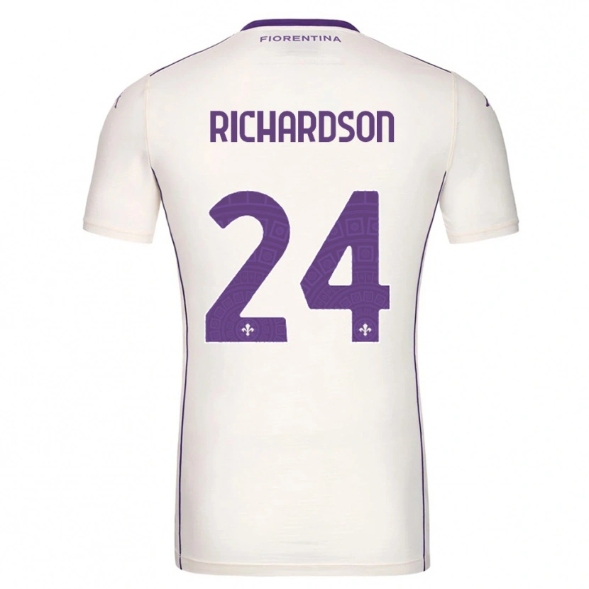 Danxen Enfant Maillot Amir Richardson #24 Blanc Violet Rouge Tenues Extérieur 2025/26 T-Shirt