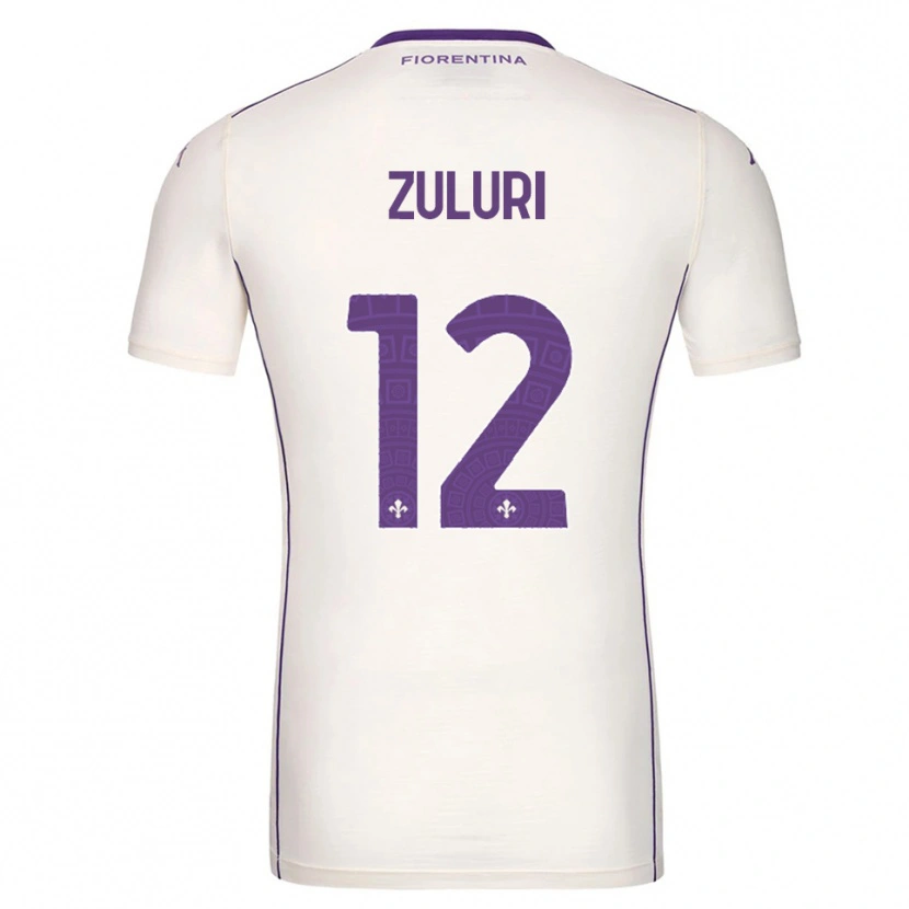Danxen Enfant Maillot Athena Zuluri #12 Blanc Violet Rouge Tenues Extérieur 2025/26 T-Shirt