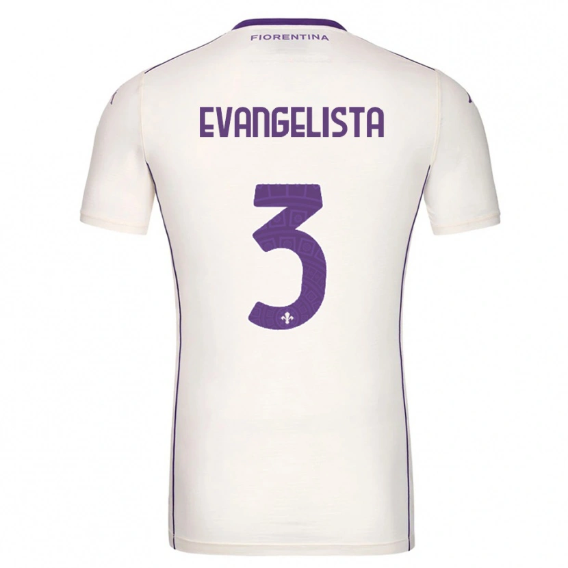 Danxen Enfant Maillot Carlo Evangelista #3 Blanc Violet Rouge Tenues Extérieur 2025/26 T-Shirt