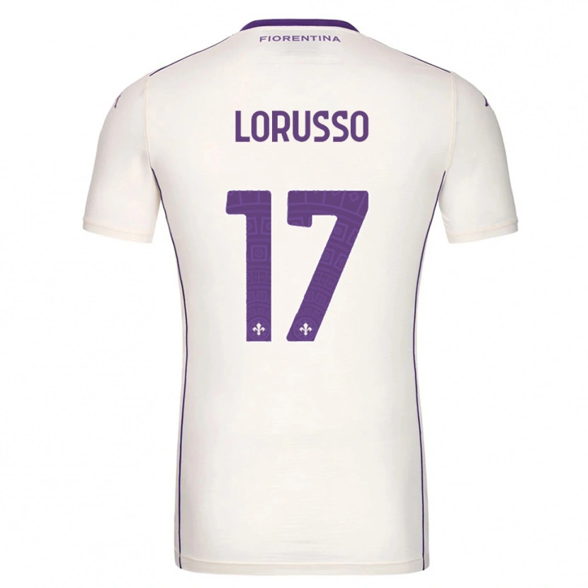 Danxen Enfant Maillot Angelo Lorusso #17 Blanc Violet Rouge Tenues Extérieur 2025/26 T-Shirt