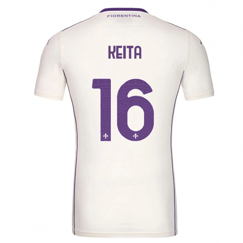 Danxen Enfant Maillot Bala Keita #16 Blanc Violet Rouge Tenues Extérieur 2025/26 T-Shirt