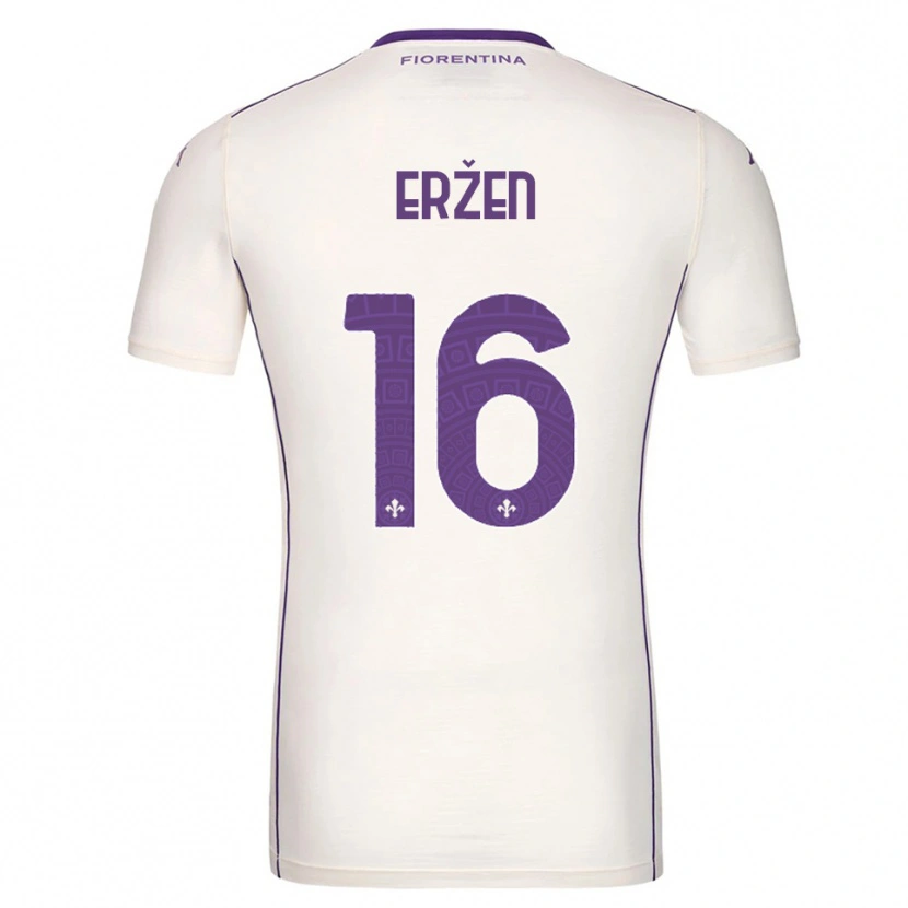 Danxen Enfant Maillot Kaja Eržen #16 Blanc Violet Rouge Tenues Extérieur 2025/26 T-Shirt