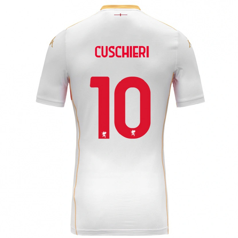 Danxen Enfant Maillot Rachel Cuschieri #10 Blanc Rouge Tenues Extérieur 2025/26 T-Shirt