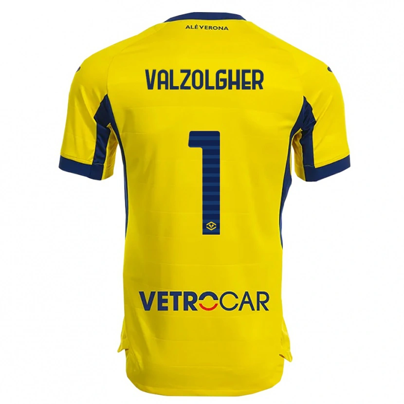 Danxen Enfant Maillot Chiara Valzolgher #1 Jaune Marine Tenues Extérieur 2025/26 T-Shirt