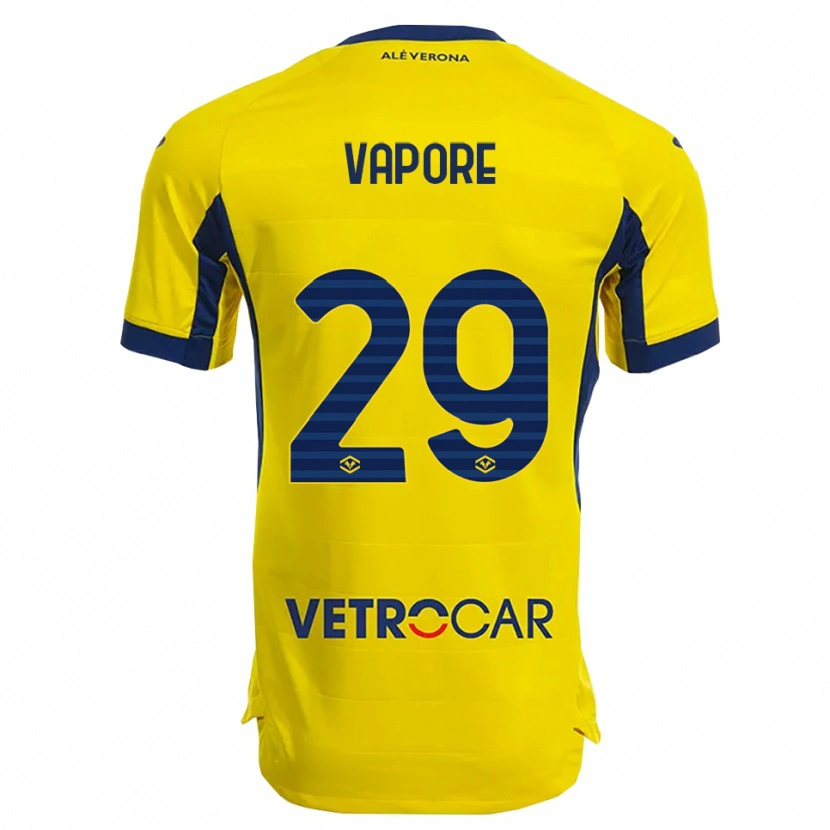 Danxen Enfant Maillot Angelo Vapore #29 Jaune Marine Tenues Extérieur 2025/26 T-Shirt