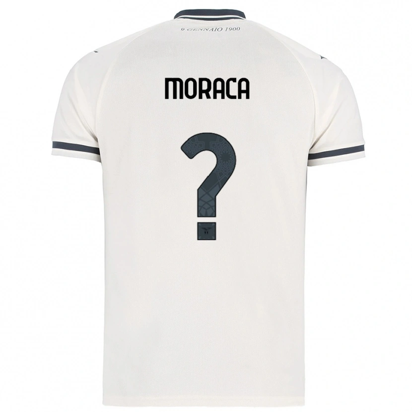 Danxen Enfant Maillot Giuseppina Moraca #0 Blanc Marine Tenues Extérieur 2025/26 T-Shirt