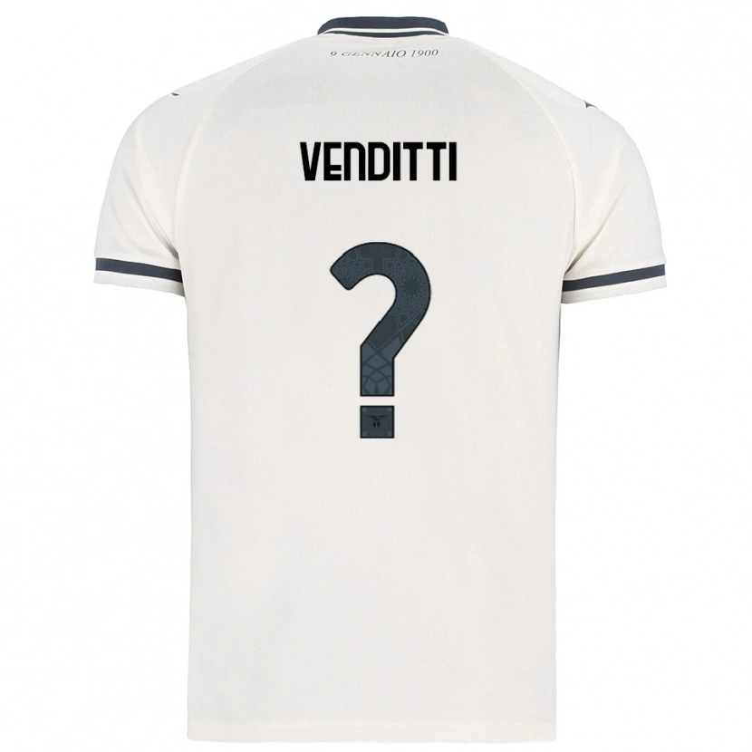 Danxen Enfant Maillot Pietro Venditti #0 Blanc Marine Tenues Extérieur 2025/26 T-Shirt