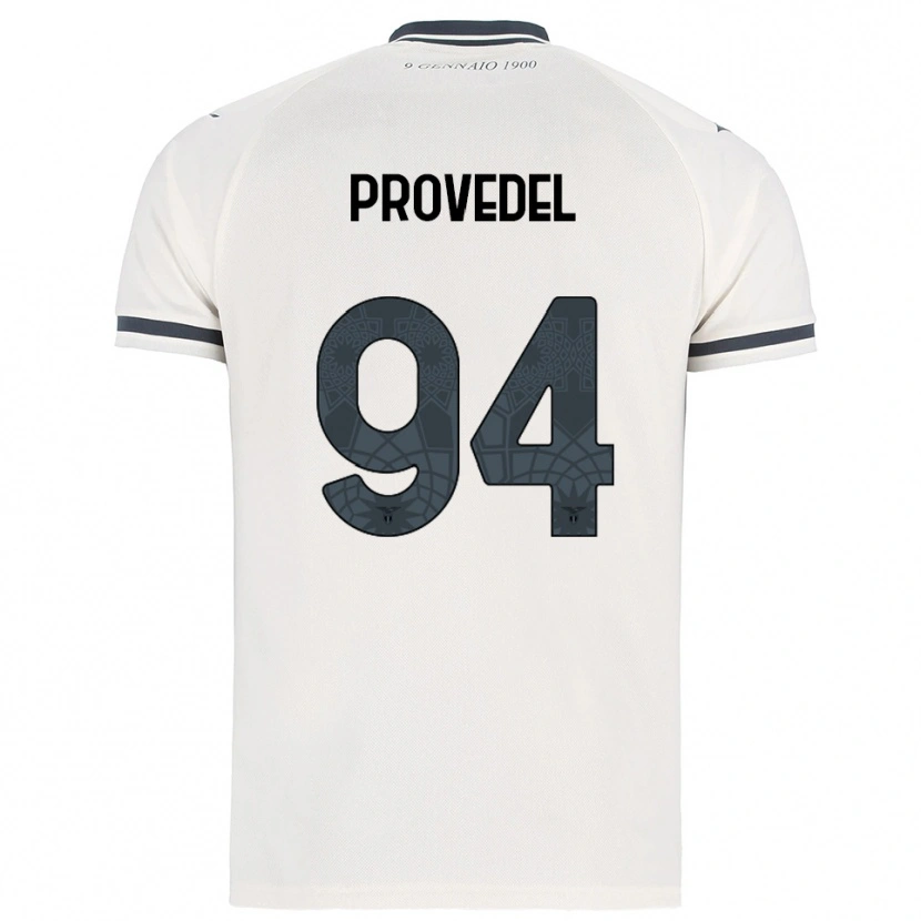 Danxen Enfant Maillot Ivan Provedel #94 Blanc Marine Tenues Extérieur 2025/26 T-Shirt
