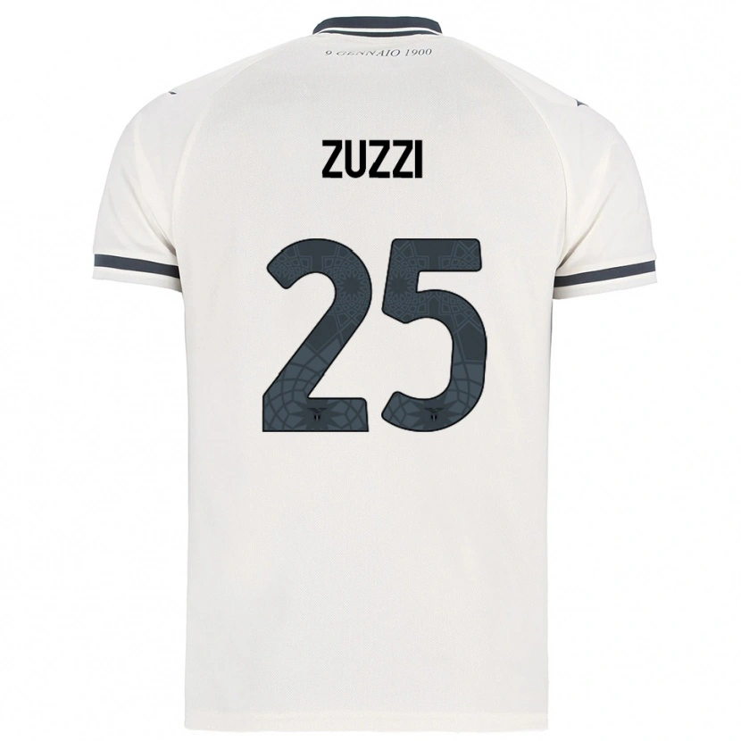 Danxen Enfant Maillot Giorgia Zuzzi #25 Blanc Marine Tenues Extérieur 2025/26 T-Shirt