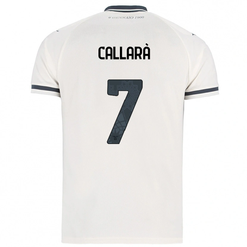 Danxen Enfant Maillot Nicholas Callarà #7 Blanc Marine Tenues Extérieur 2025/26 T-Shirt