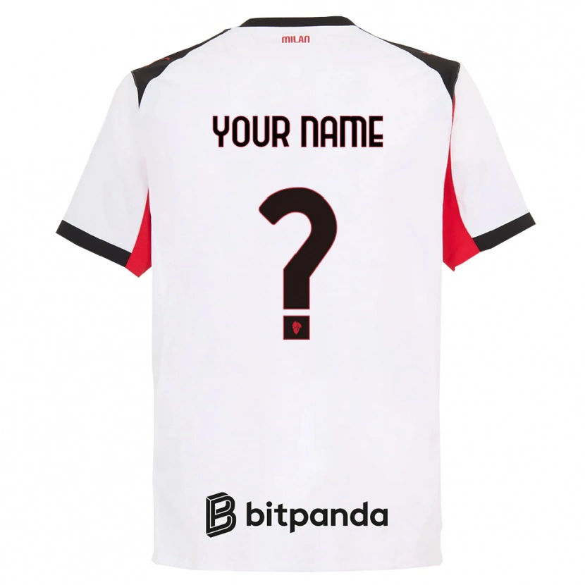 Danxen Enfant Maillot Votre Nom #0 Blanc Noir Tenues Extérieur 2025/26 T-Shirt