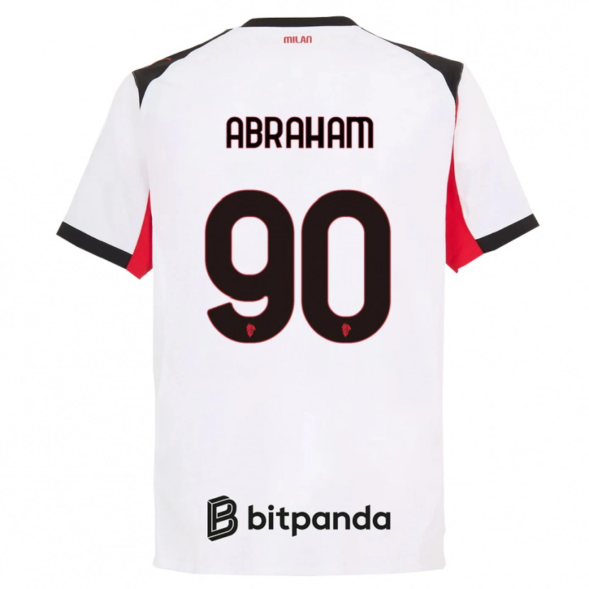 Danxen Enfant Maillot Tammy Abraham #90 Blanc Noir Tenues Extérieur 2025/26 T-Shirt