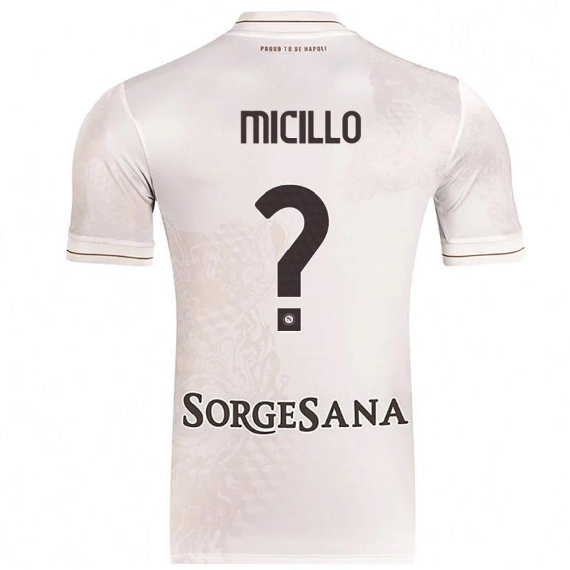 Danxen Enfant Maillot Salvatore Micillo #0 Champagne Marron Tenues Extérieur 2025/26 T-Shirt