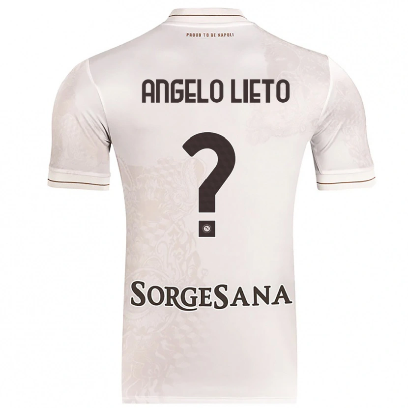 Danxen Enfant Maillot Angelo Lieto #0 Champagne Marron Tenues Extérieur 2025/26 T-Shirt