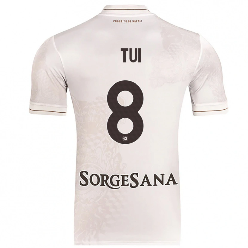 Danxen Enfant Maillot Sara Tui #8 Champagne Marron Tenues Extérieur 2025/26 T-Shirt