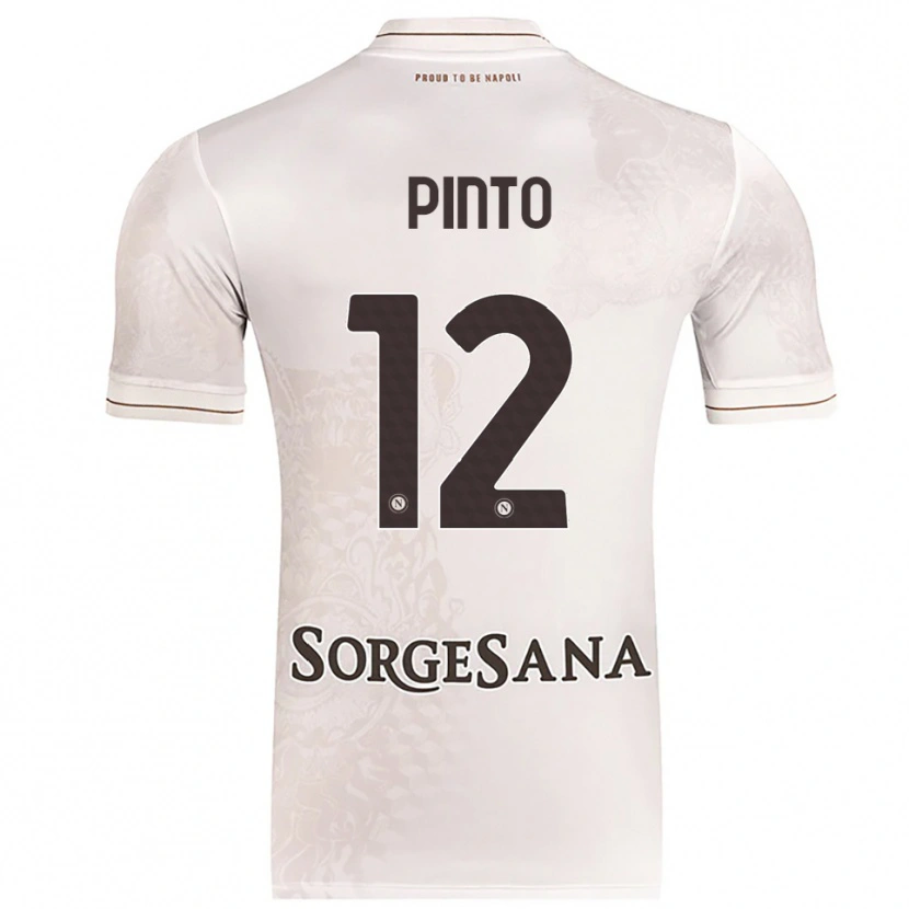 Danxen Enfant Maillot Ciro Pinto #12 Champagne Marron Tenues Extérieur 2025/26 T-Shirt