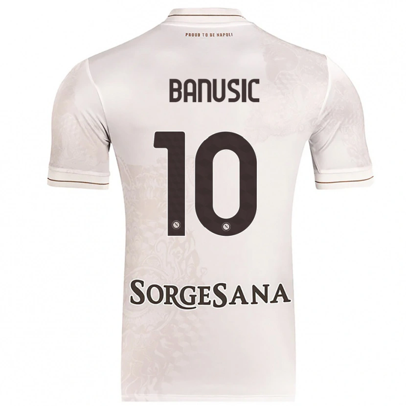 Danxen Enfant Maillot Marija Banušić #10 Champagne Marron Tenues Extérieur 2025/26 T-Shirt