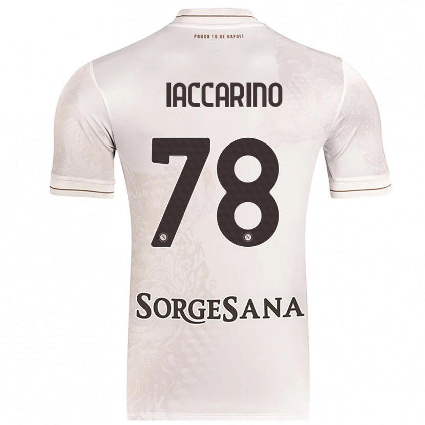 Danxen Enfant Maillot Gennaro Iaccarino #78 Champagne Marron Tenues Extérieur 2025/26 T-Shirt