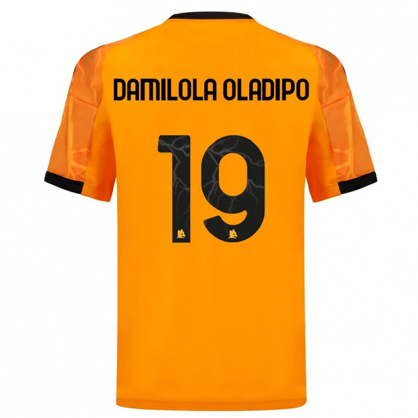 Danxen Enfant Maillot Shukurat Damilola Oladipo #19 Orange Noir Tenues Extérieur 2025/26 T-Shirt