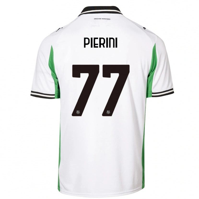 Danxen Enfant Maillot Nicholas Pierini #77 Blanc Vert Noir Tenues Extérieur 2025/26 T-Shirt