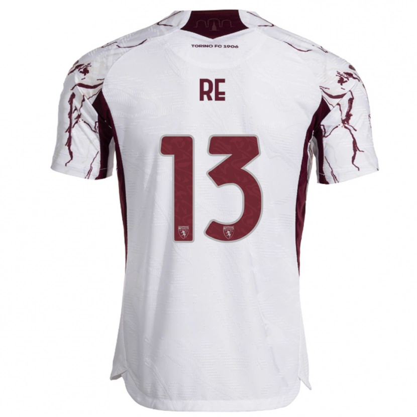 Danxen Enfant Maillot Martino Re #13 Blanc Bourgogne Tenues Extérieur 2025/26 T-Shirt