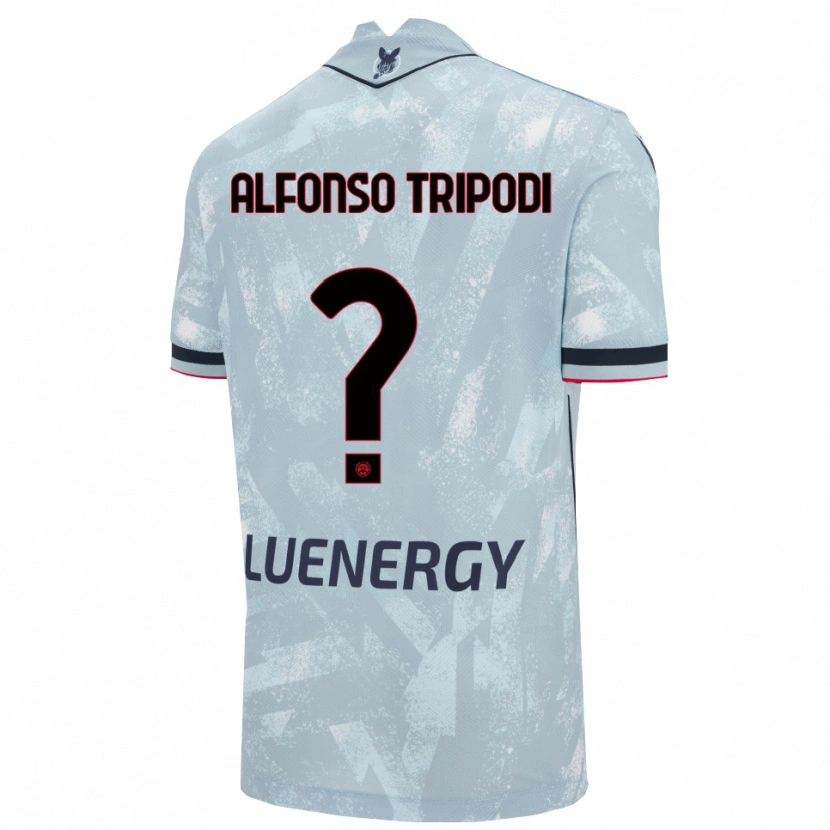 Danxen Enfant Maillot Leonardo Alfonso Tripodi #0 Bleu Clair Noir Tenues Extérieur 2025/26 T-Shirt