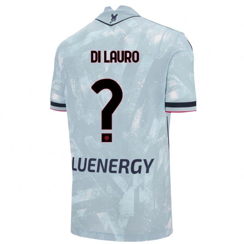 Danxen Enfant Maillot Rosario Di Lauro #0 Bleu Clair Noir Tenues Extérieur 2025/26 T-Shirt