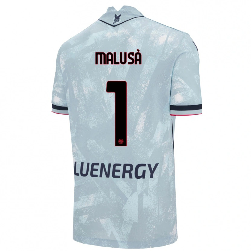 Danxen Enfant Maillot Joel Malusà #1 Bleu Clair Noir Tenues Extérieur 2025/26 T-Shirt