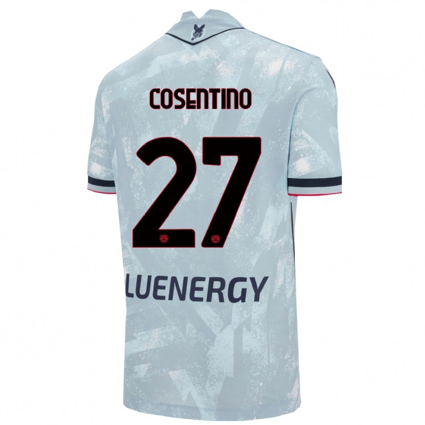 Danxen Enfant Maillot Sergio Cosentino #27 Bleu Clair Noir Tenues Extérieur 2025/26 T-Shirt