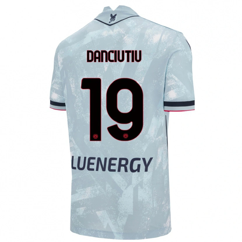 Danxen Enfant Maillot Vlad Danciuțiu #19 Bleu Clair Noir Tenues Extérieur 2025/26 T-Shirt