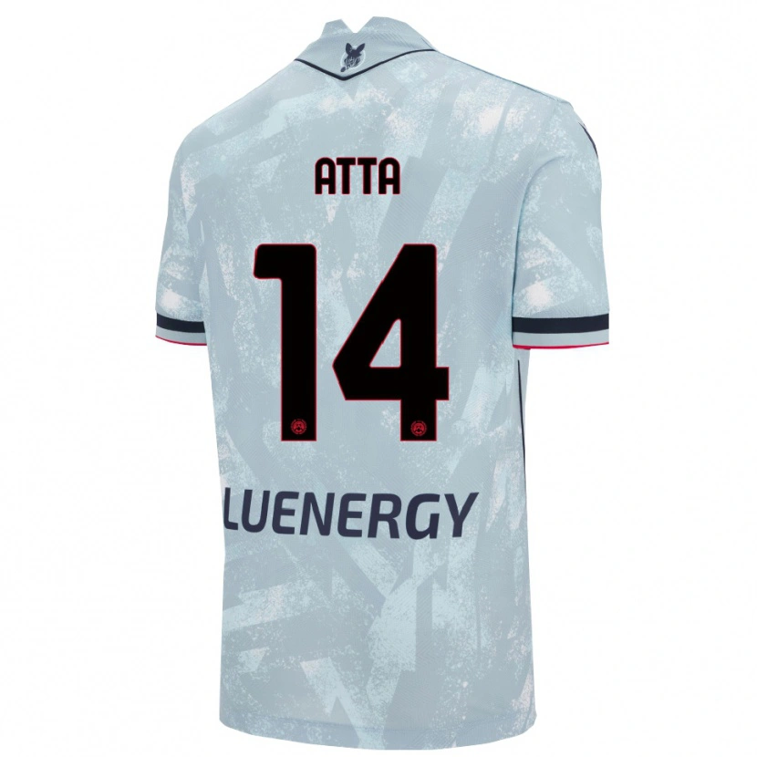 Danxen Enfant Maillot Arthur Atta #14 Bleu Clair Noir Tenues Extérieur 2025/26 T-Shirt