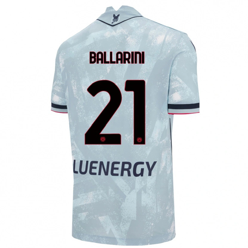 Danxen Enfant Maillot Marco Ballarini #21 Bleu Clair Noir Tenues Extérieur 2025/26 T-Shirt