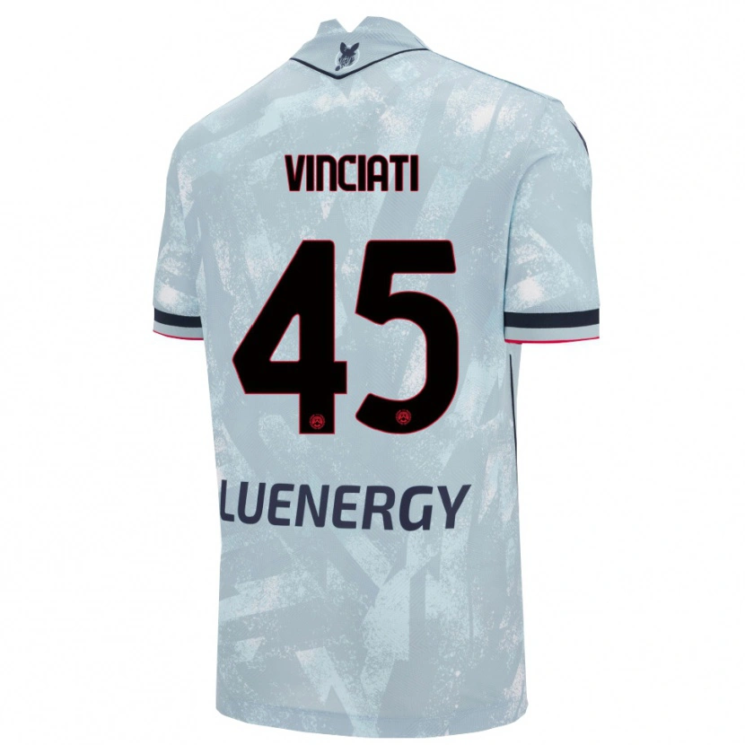 Danxen Enfant Maillot Giulio Vinciati #45 Bleu Clair Noir Tenues Extérieur 2025/26 T-Shirt